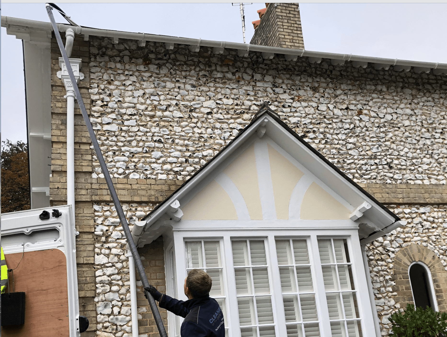 Professional gutter cleaning tools and equipment used by The Roof Moss Cleaners in Aldershot